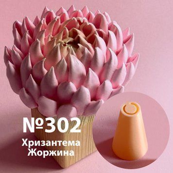 Насадка пластикова пелюстка "Помпон" №302, 10 мм 300302 фото